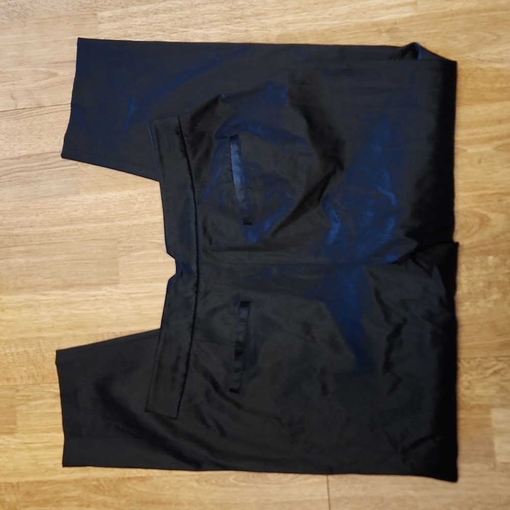 Tibi black satin pants sz 10 - Picture 3 of 4